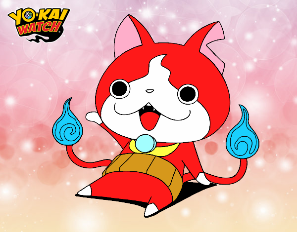 Jibanyan saludando