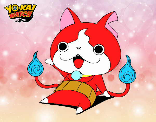 Jibanyan saludando