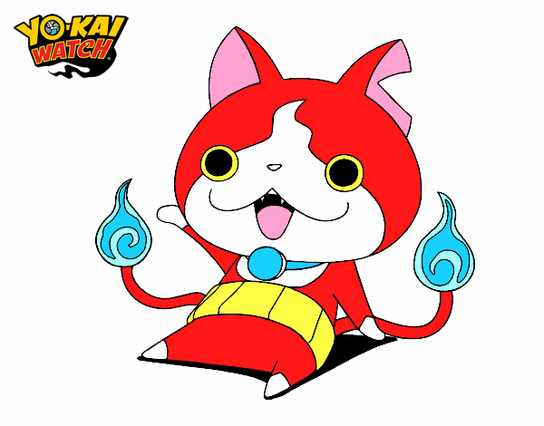 Jibanyan saludando