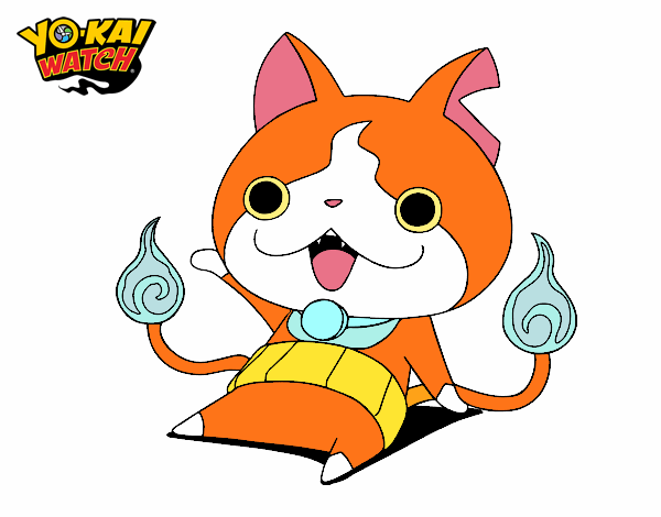 Jibanyan saludando