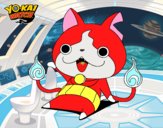 Jibanyan saludando