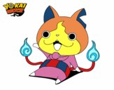 Jibanyan saludando