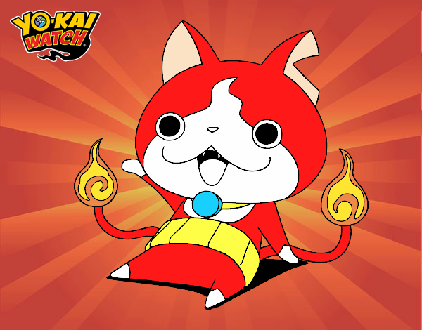 Jibanyan saludando