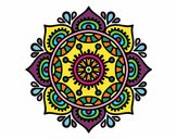 Dibujo Mandala para relajarse pintado por fakita