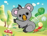 Dibujo Un Koala pintado por dandanhooo