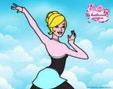 Barbie en postura de ballet