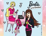 Barbie y su hermana merendando