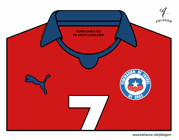 camisa de chile brasil 2014