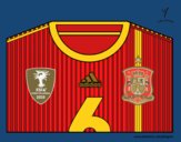 Camiseta del mundial de fútbol 2014 de España