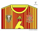 Camiseta del mundial de fútbol 2014 de España