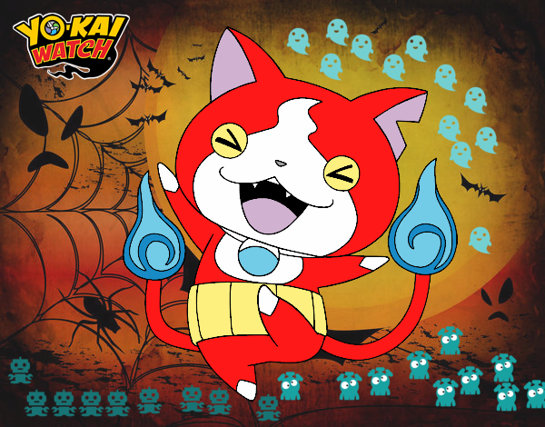 Jibanyan feliz