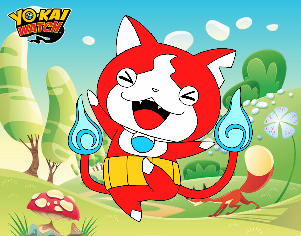 Jibanyan feliz