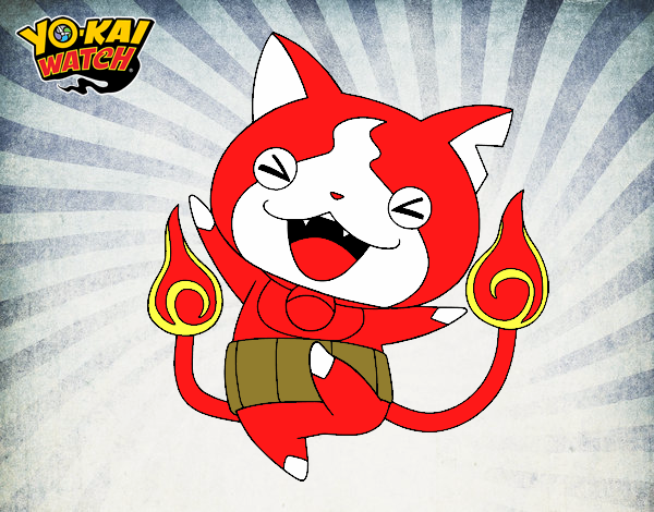 Jibanyan feliz