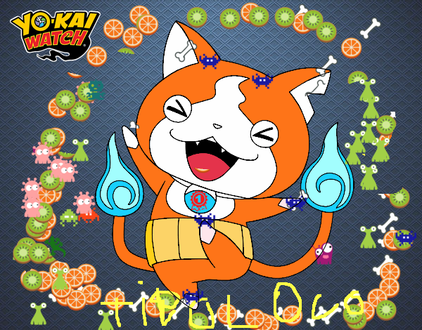 Jibanyan feliz