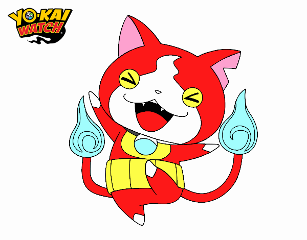 Jibanyan feliz