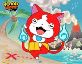 Jibanyan feliz