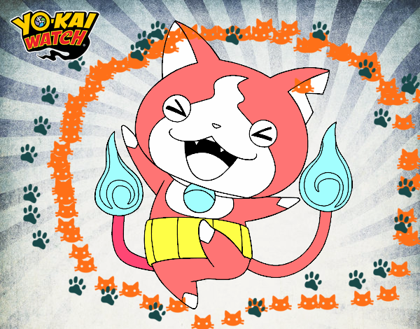 Jibanyan feliz