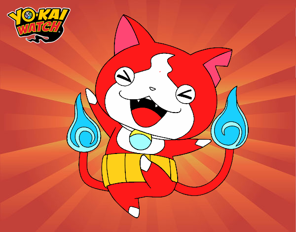 Jibanyan feliz