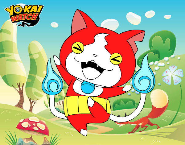 Jibanyan feliz