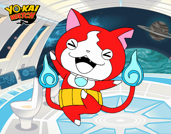 Jibanyan feliz