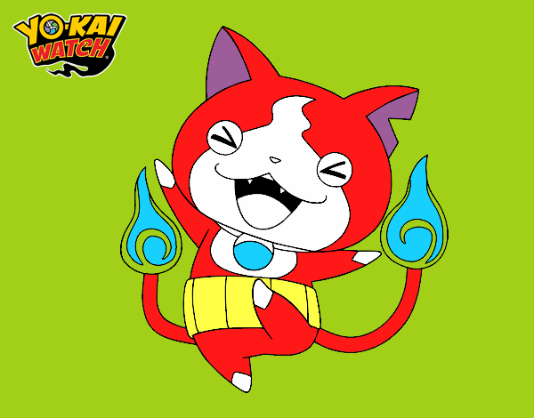 Jibanyan feliz