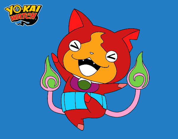 Jibanyan feliz