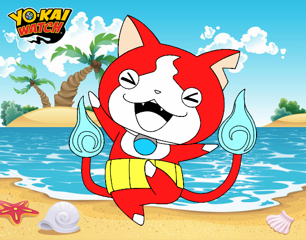 Jibanyan feliz