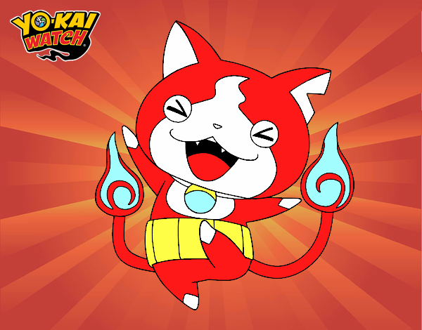 Jibanyan feliz