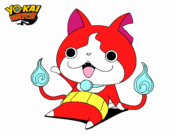 Jibanyan saludando