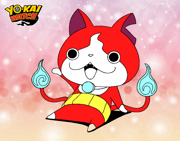 Jibanyan saludando