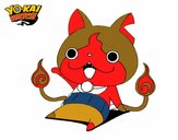 Jibanyan saludando