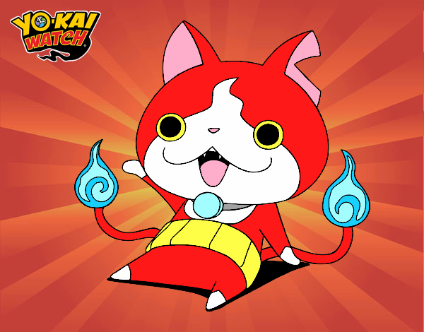 Jibanyan saludando