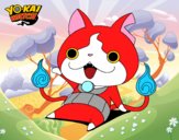 Jibanyan saludando