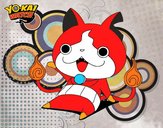 Jibanyan saludando