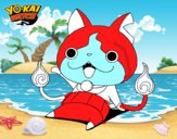 Jibanyan saludando