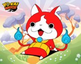 Jibanyan saludando