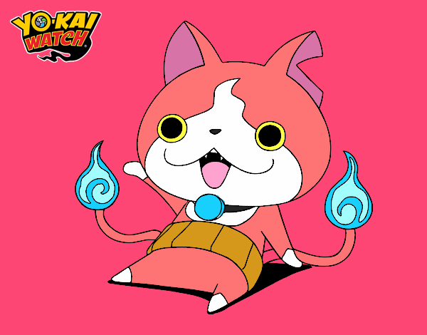 Jibanyan saludando