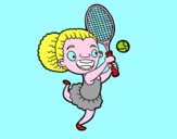 Jugadora de tenis