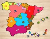 Dibujo Las Comunidades Autónomas de España pintado por dandanhooo