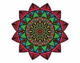 Dibujo Mandala frutal pintado por glenddy