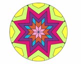 Dibujo Mandala mosaico estrella pintado por Paola200