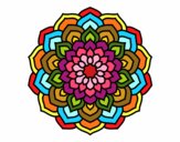 Dibujo Mandala pétalos de flor pintado por MELCOCHA