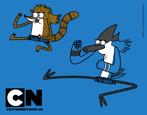 Mordecai y Rigby karatekas