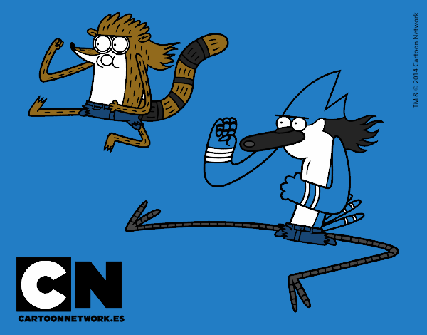 Mordecai y Rigby karatekas