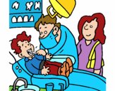 Niño en el dentista