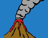 Dibujo Volcán pintado por carlitoslo