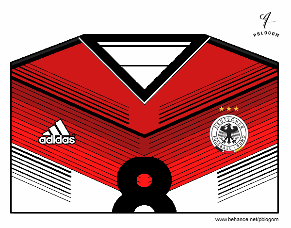 Camiseta del mundial de fútbol 2014 de Alemania