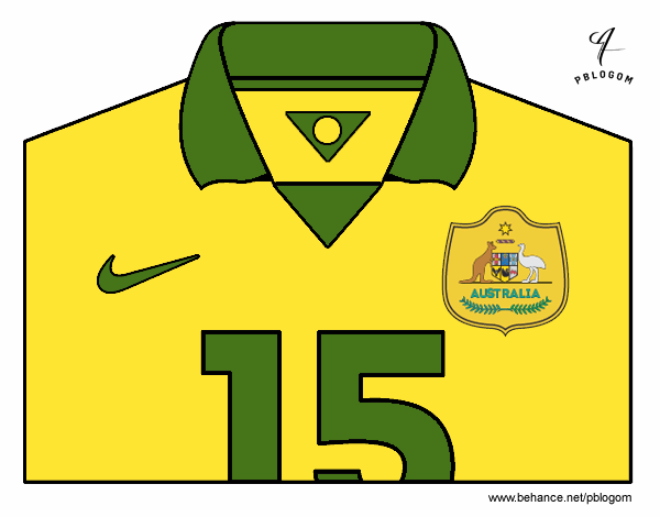 Camiseta del mundial de fútbol 2014 de Australia