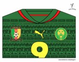 Dibujo Camiseta del mundial de fútbol 2014 de Camerún pintado por NachoMax