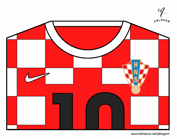 Camiseta del mundial de fútbol 2014 de Croacia